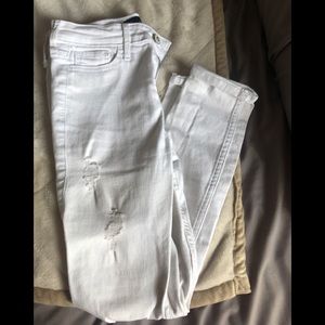 Hollister White distressed jeans
